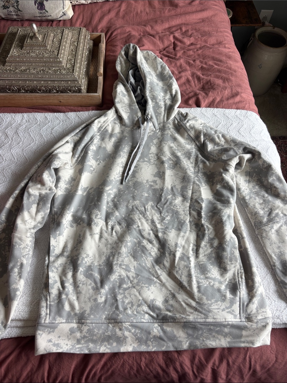 lululemon athletica Men’s Light Gray Camo Hoodie